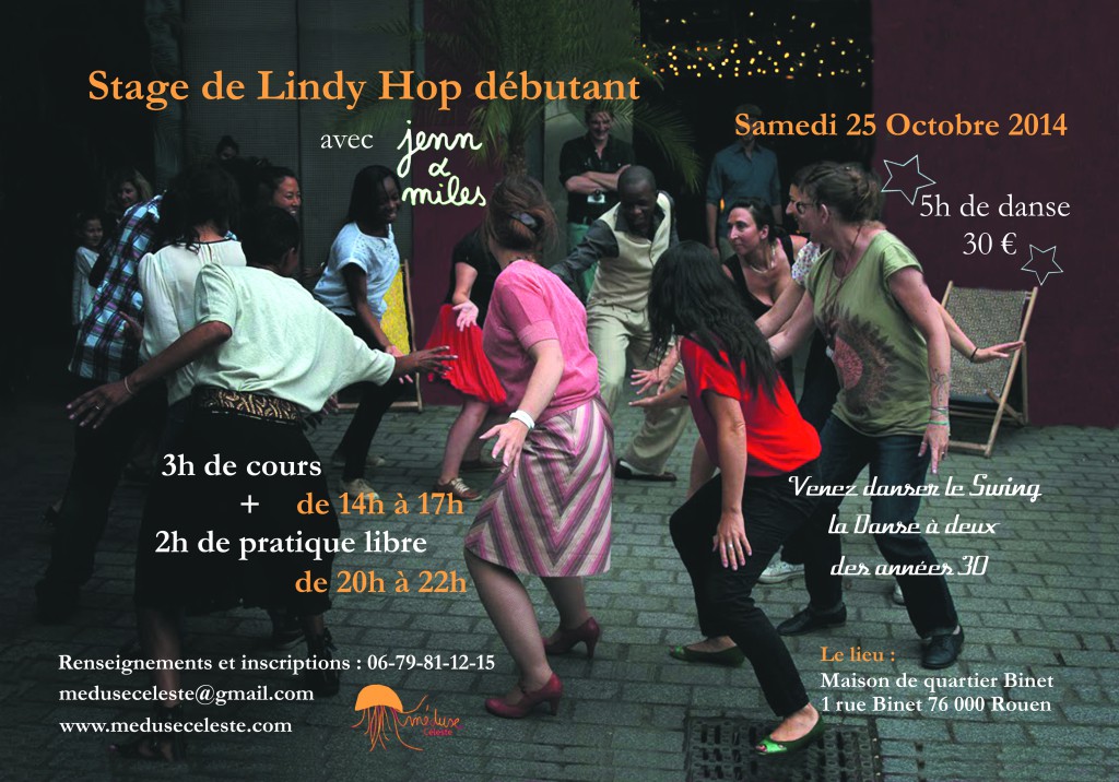 Stage de Lindy Hop Débutant Rouen Jenn et Miles